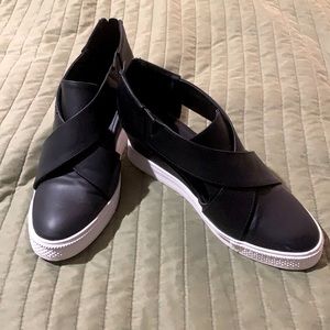 Wedge sneaker style shoes